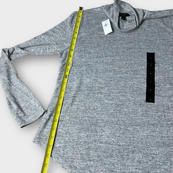 Banana Republic New Luxespun Small Gray Women's Lightweight Turtleneck Top - Picture 4 of 7